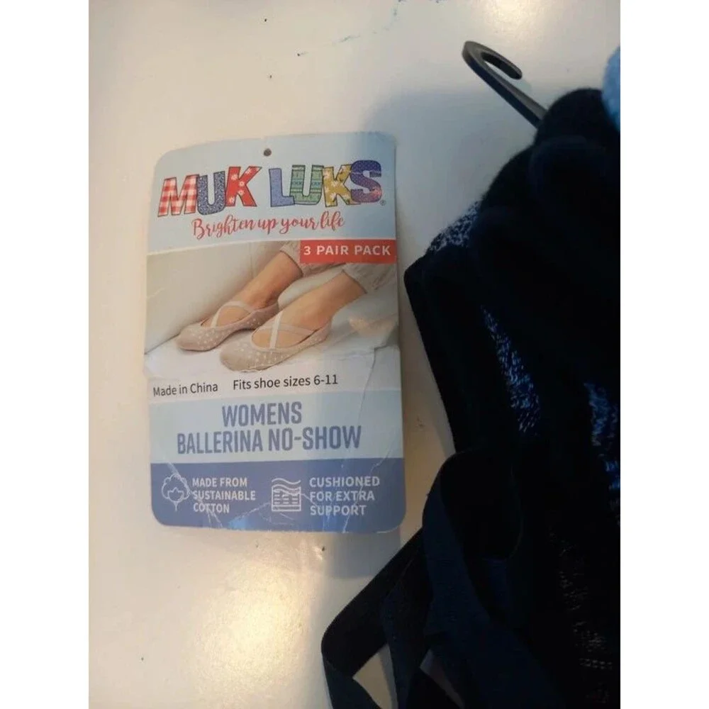 Women Ballerina No Show Socks 3 Pair Pack